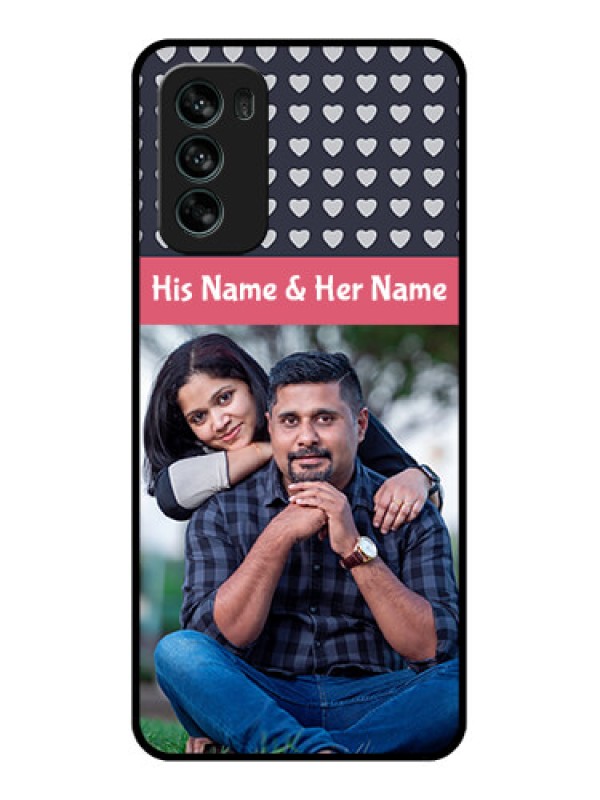 Custom Moto G62 Custom Metal Phone CaseLove Symbols Design