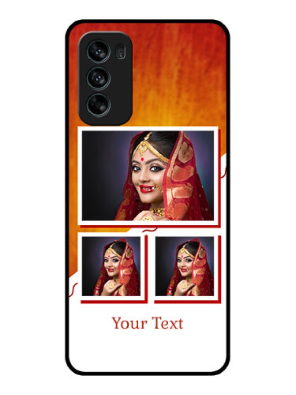 Custom Moto G62 Custom Metal Phone CaseWedding Memories Design