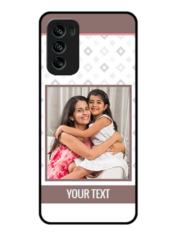 Custom Moto G62 Custom Metal Phone CaseSimple Diamond Design