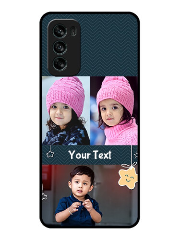 Custom Moto G62 Custom Metal Phone CaseHanging Stars Design