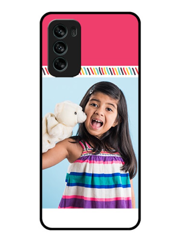 Custom Moto G62 Custom Metal Phone CaseLine Art Design