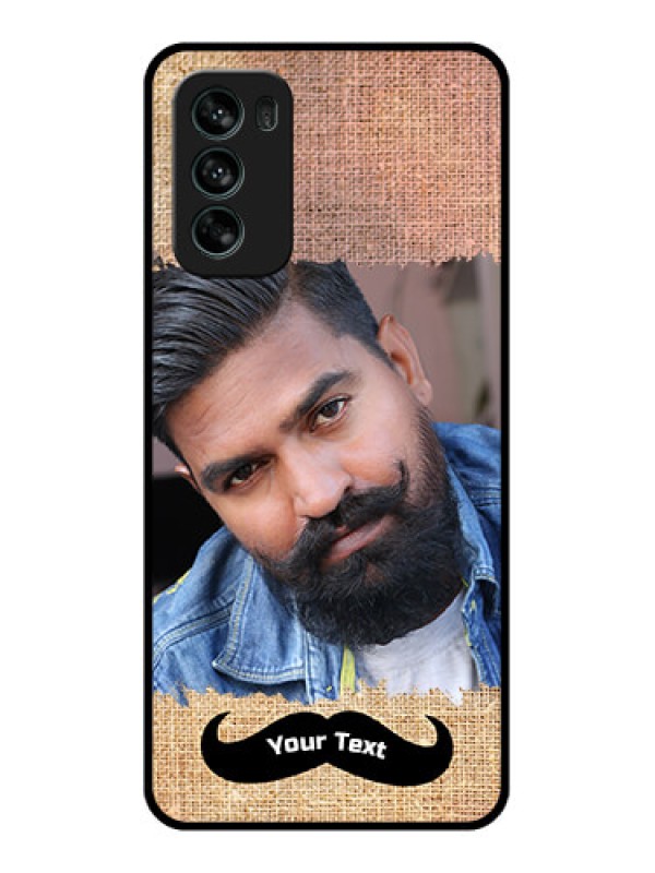 Custom Moto G62 Custom Metal Phone CaseWith Texture Design