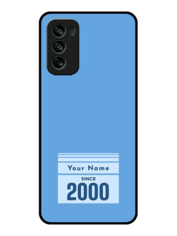 Custom Moto G62 Custom Metal Phone CaseCustom Year Of Birth Design