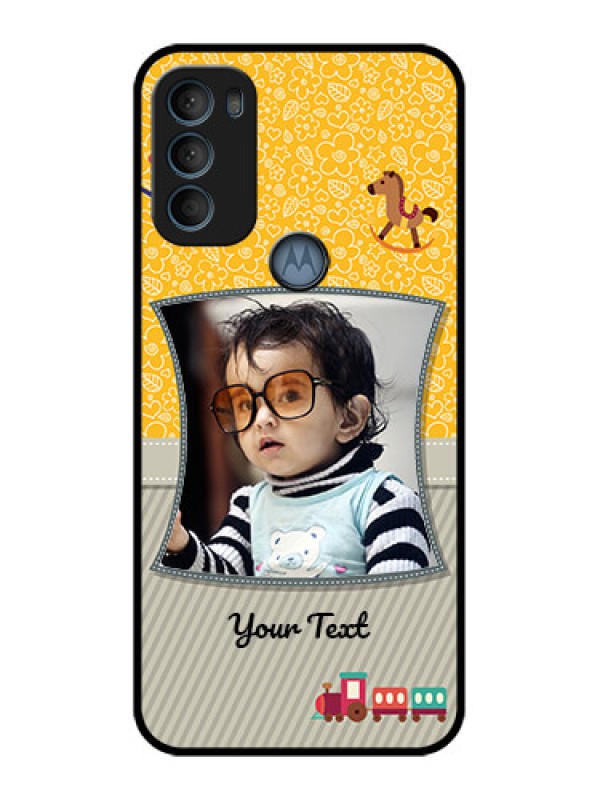Custom Moto G71 5G Custom Metal Phone CaseBaby Picture Upload Design
