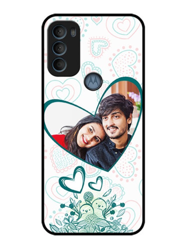 Custom Moto G71 5G Custom Metal Phone CasePremium Couple Design