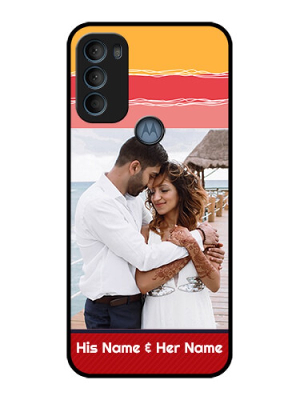 Custom Moto G71 5G Custom Metal Phone CaseColorful Case Design