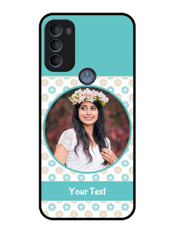 Custom Moto G71 5G Custom Metal Phone CaseBeautiful Flowers Design