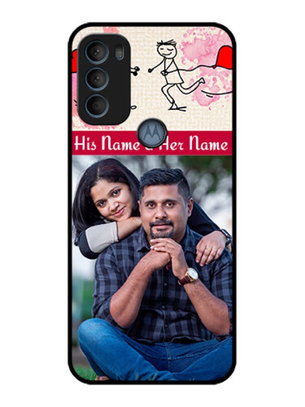 Custom Moto G71 5G Custom Metal Phone CaseYou And Me Case Design