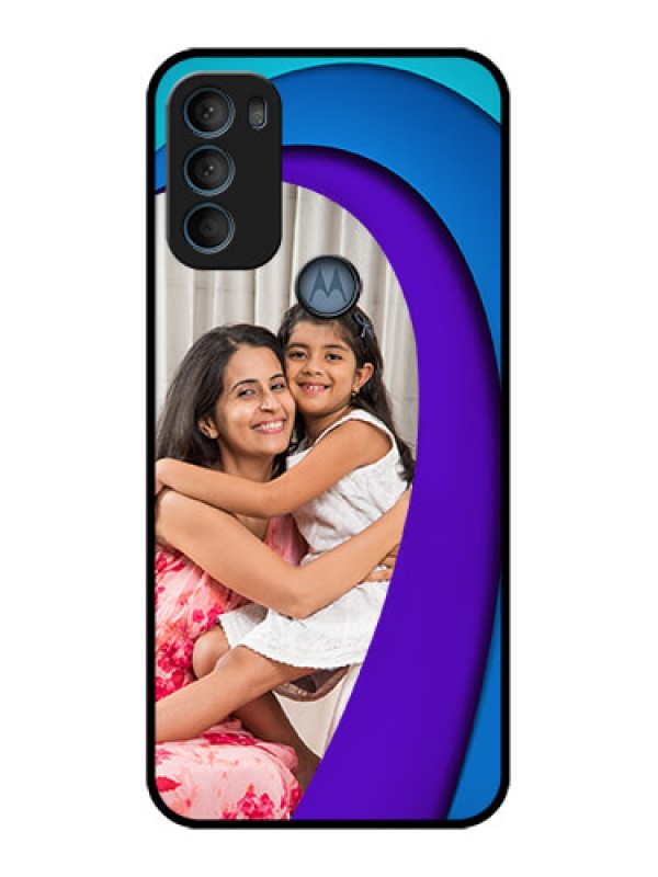 Custom Moto G71 5G Custom Metal Phone CaseSimple Pattern Design