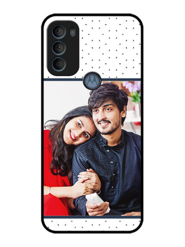 Custom Moto G71 5G Custom Metal Phone CasePremium Dot Design