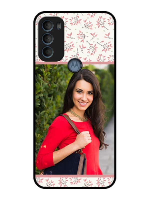 Custom Moto G71 5G Custom Metal Phone CaseStunning Floral Design