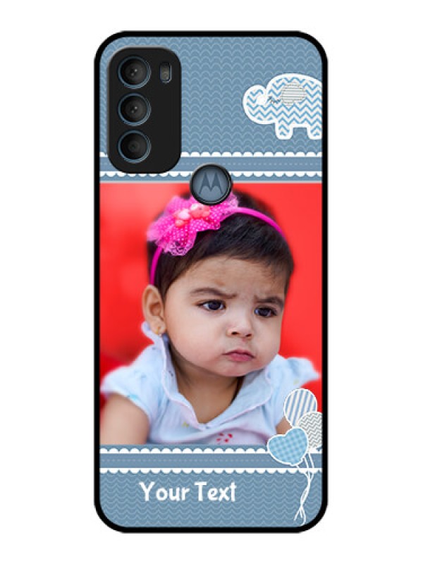 Custom Moto G71 5G Custom Metal Phone CaseWith Kids Pattern Design