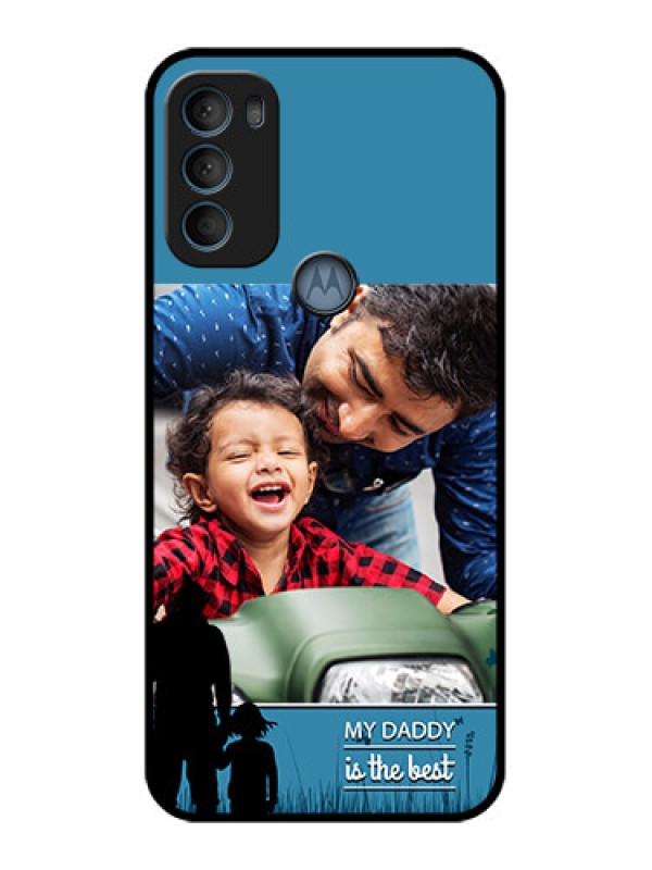 Custom Moto G71 5G Custom Metal Phone CaseBest Dad Design