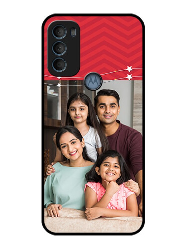 Custom Moto G71 5G Custom Metal Phone CaseHappy Family Design