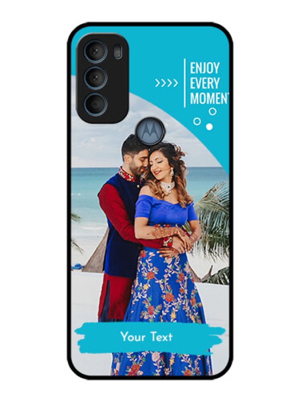 Custom Moto G71 5G Custom Metal Phone CaseHappy Moment Design