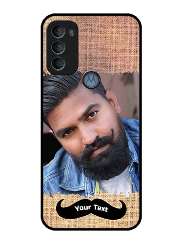 Custom Moto G71 5G Custom Metal Phone CaseWith Texture Design