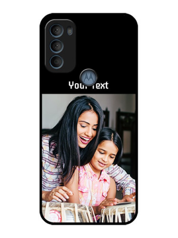 Custom Moto G71 5G Custom Metal Phone CasePhoto With Name Design