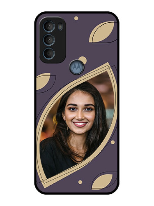 Custom Moto G71 5G Custom Metal Phone CaseFalling Leaf Design