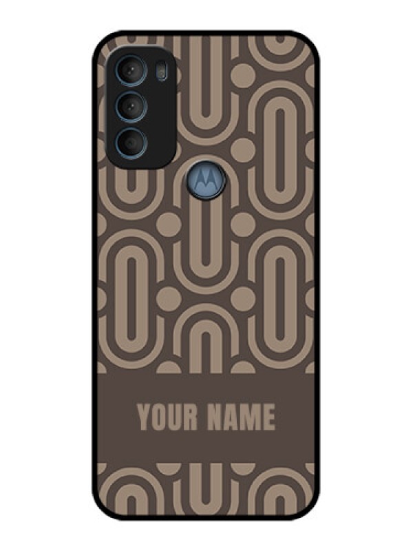 Custom Moto G71 5G Custom Metal Phone CaseCaptivating Zero Pattern Design