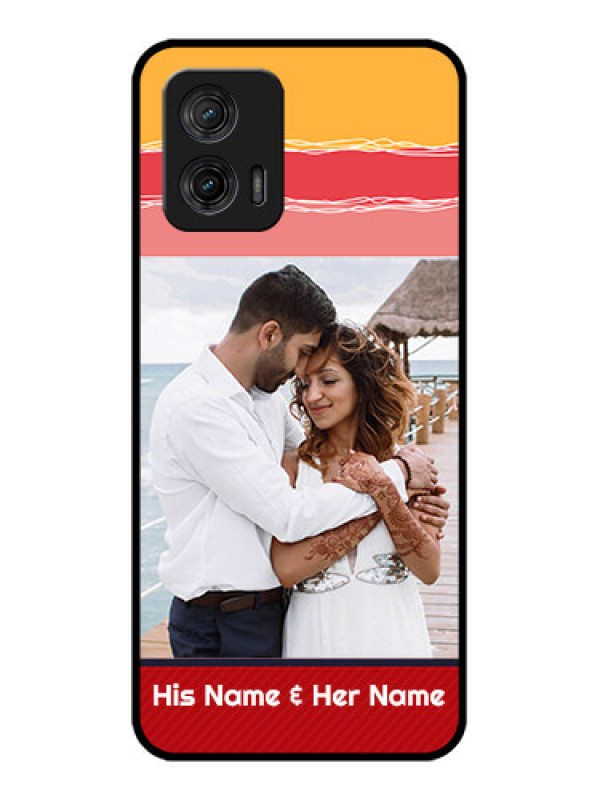 Custom Moto G73 5G Custom Metal Phone CaseColorful Case Design