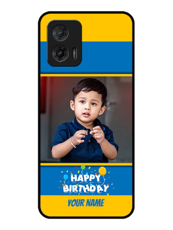 Custom Moto G73 5G Custom Metal Phone CaseBirthday Wishes Design