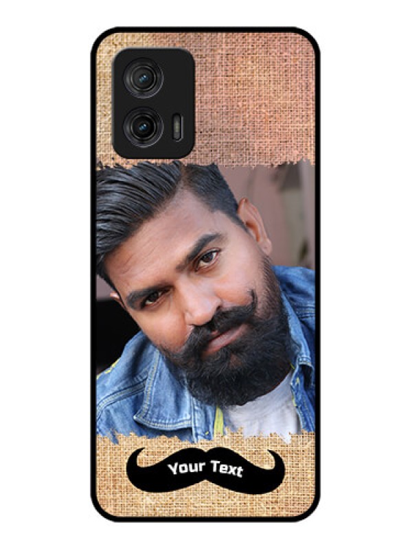 Custom Moto G73 5G Custom Metal Phone CaseWith Texture Design
