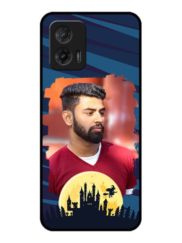 Custom Moto G73 5G Custom Metal Phone CaseHalloween Witch Design