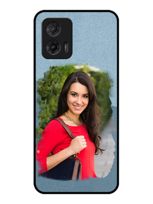 Custom Moto G73 5G Custom Metal Phone CaseGrunge Line Art Design