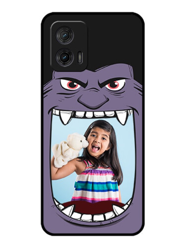 Custom Moto G73 5G Custom Metal Phone CaseAngry Monster Design