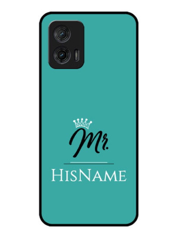 Custom Moto G73 5G Custom Metal Phone CaseMr With Name Design