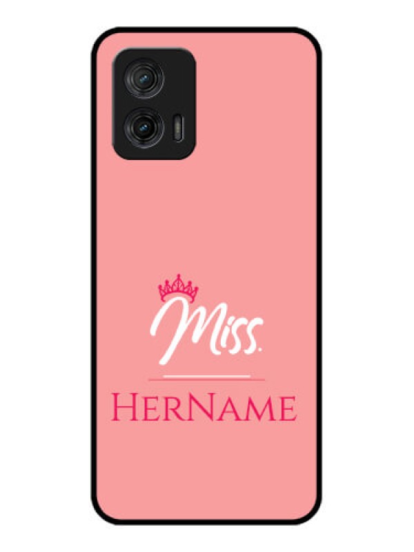 Custom Moto G73 5G Custom Metal Phone CaseMrs With Name Design