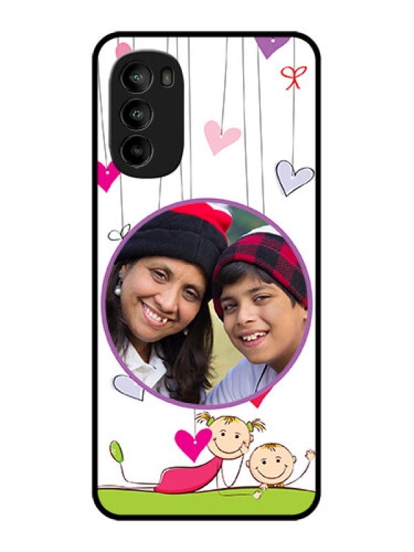 Custom Moto G82 Custom Metal Phone CaseCute Kids Phone Case Design