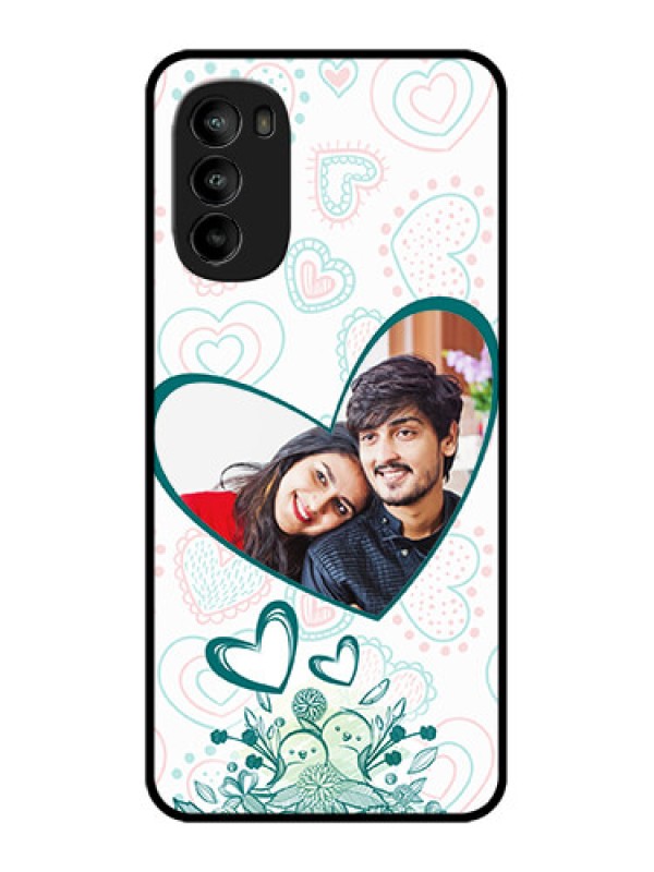Custom Moto G82 Custom Metal Phone CasePremium Couple Design