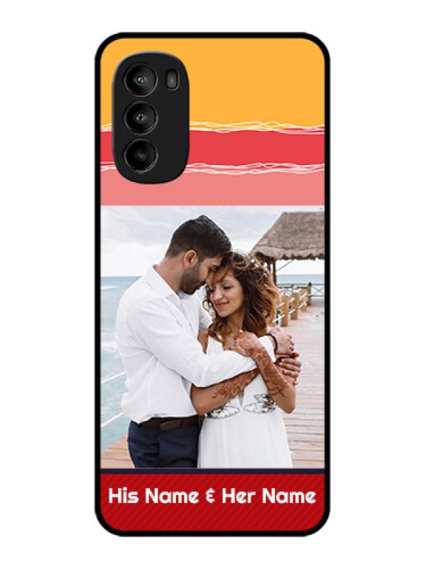 Custom Moto G82 Custom Metal Phone CaseColorful Case Design