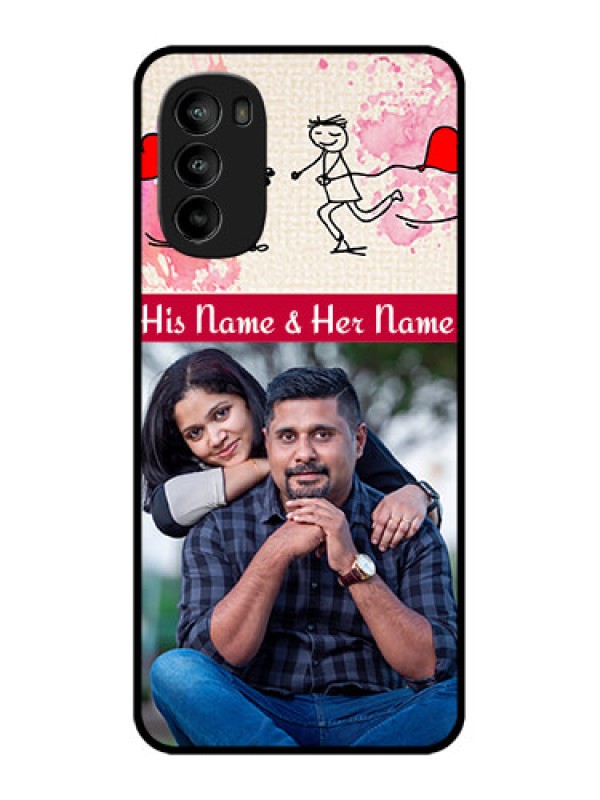 Custom Moto G82 Custom Metal Phone CaseYou And Me Case Design