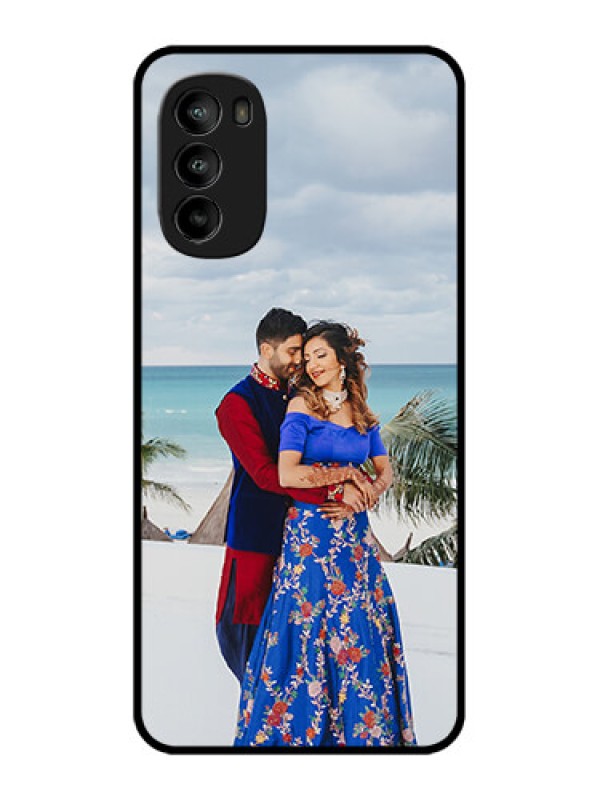 Custom Moto G82 Custom Metal Phone CaseUpload Full Picture Design