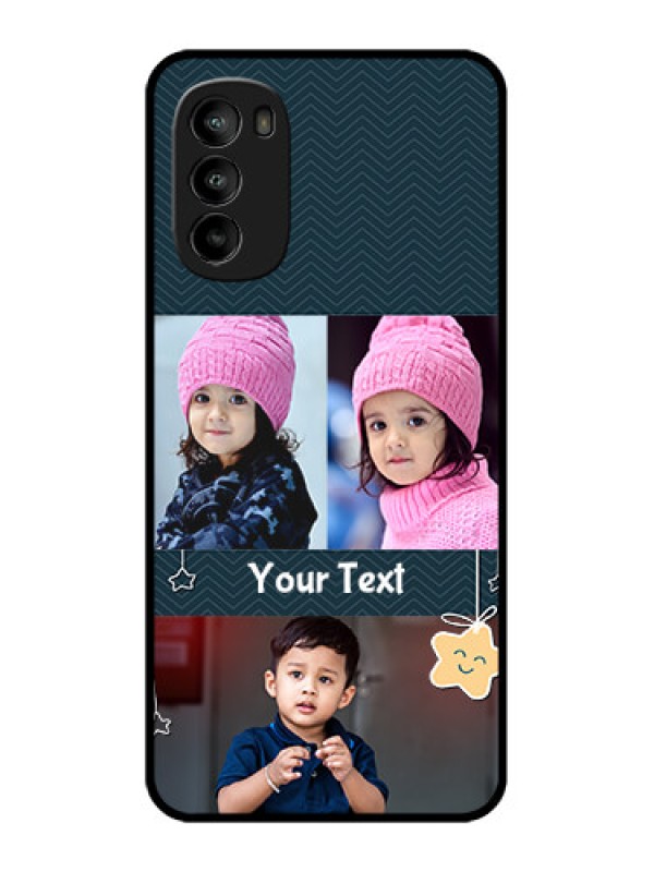 Custom Moto G82 Custom Metal Phone CaseHanging Stars Design