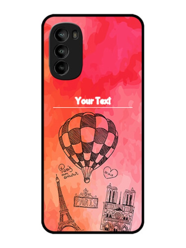 Custom Moto G82 Custom Metal Phone CaseParis Theme Design