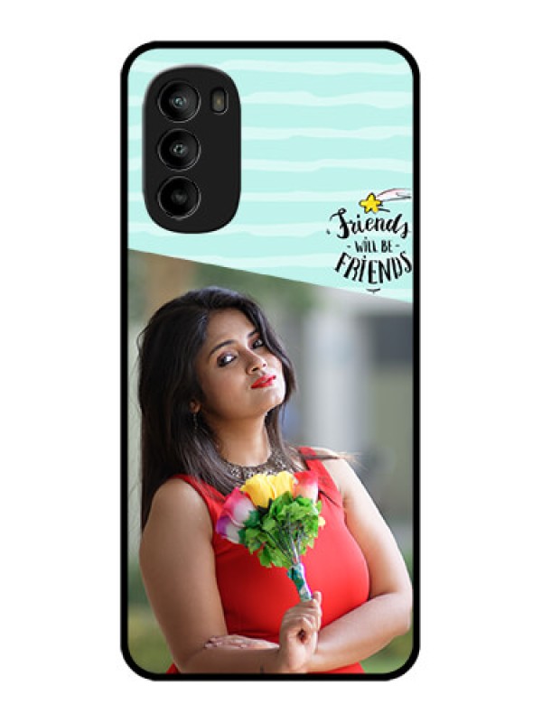 Custom Moto G82 Custom Metal Phone CaseFriends Picture Icon Design