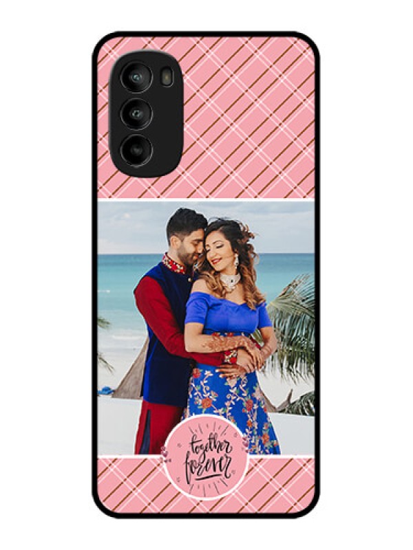 Custom Moto G82 Custom Metal Phone CaseTogether Forever Design