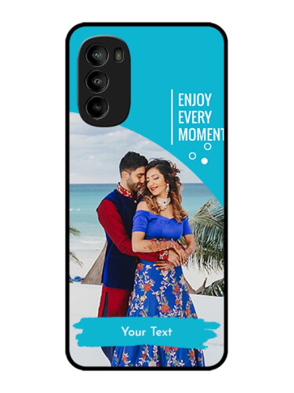 Custom Moto G82 Custom Metal Phone CaseHappy Moment Design