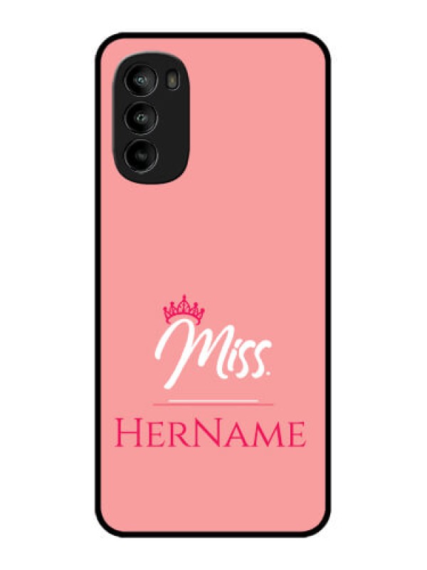 Custom Moto G82 Custom Metal Phone CaseMrs With Name Design