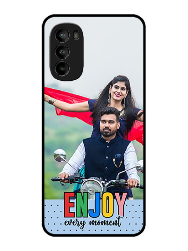 Custom Moto G82 Custom Metal Phone CaseEnjoy Every Moment Design