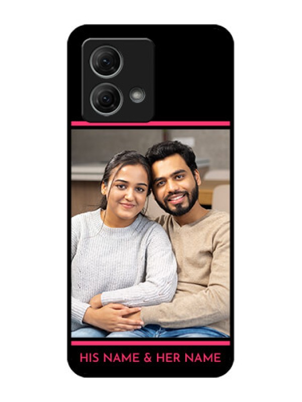 Custom Moto G84 5G Custom Metal Phone CaseWith Add Text Design