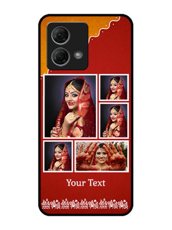 Custom Moto G84 5G Custom Metal Phone CaseWedding Pic Upload Design