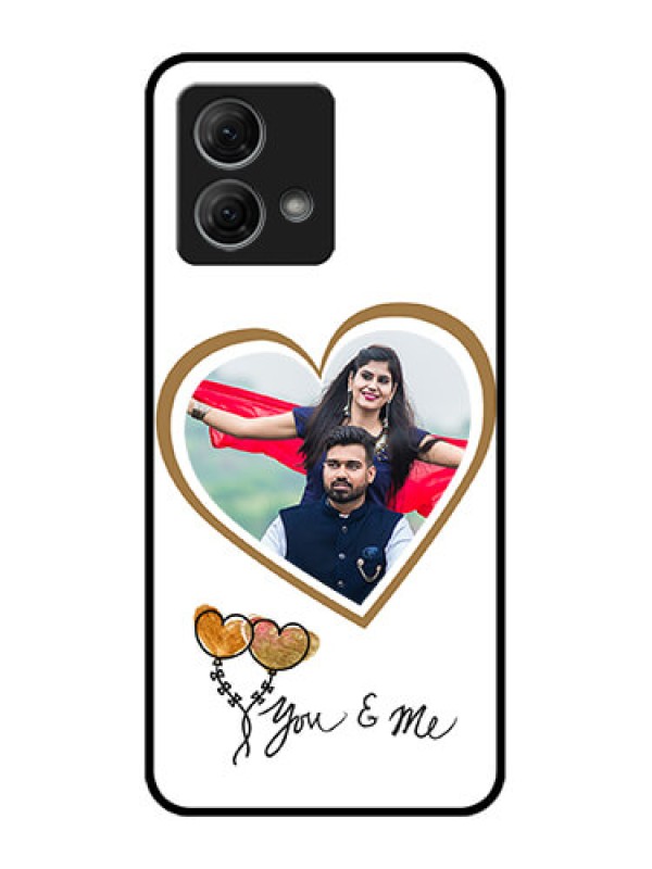 Custom Moto G84 5G Custom Metal Phone CaseYou and Me Design
