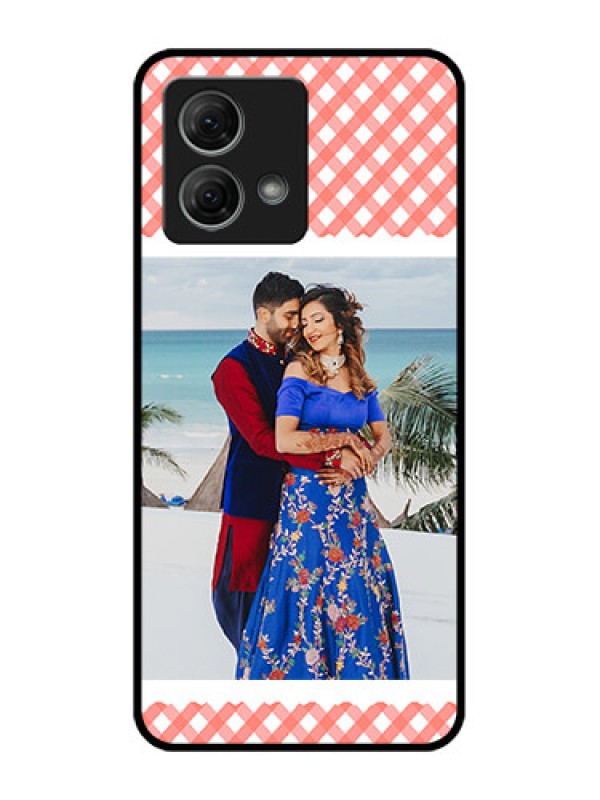 Custom Moto G84 5G Custom Metal Phone CasePink Pattern Design