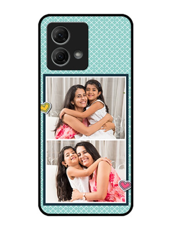 Custom Moto G84 5G Custom Metal Phone Case2 Image Holder With Pattern Design