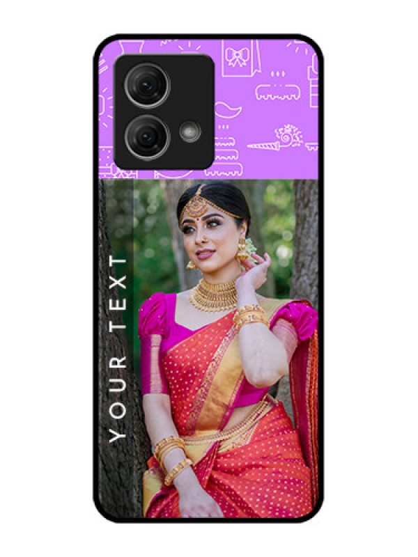 Custom Moto G84 5G Custom Metal Phone CaseBirthday Icons Design