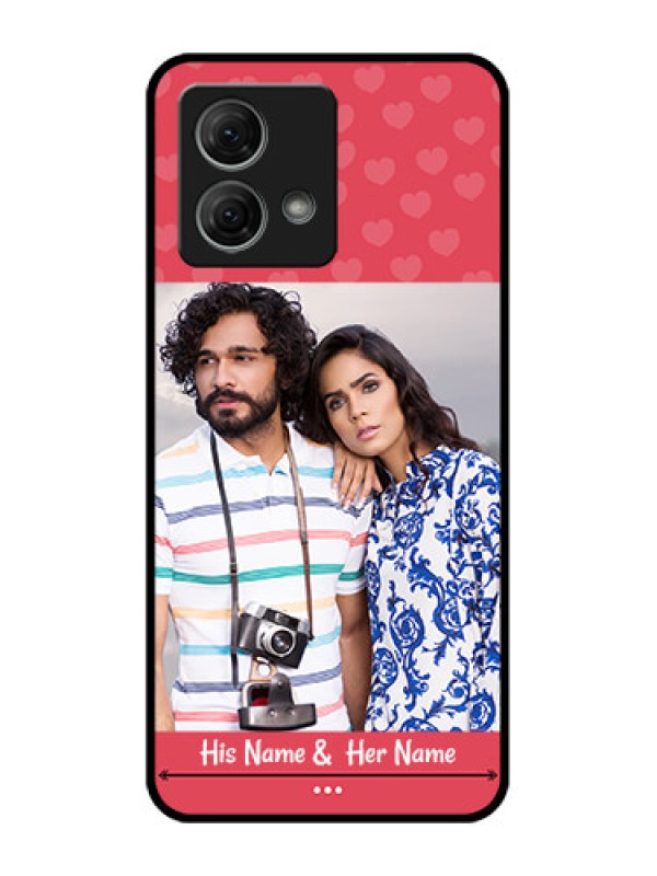 Custom Moto G84 5G Custom Metal Phone CaseSimple Love Design